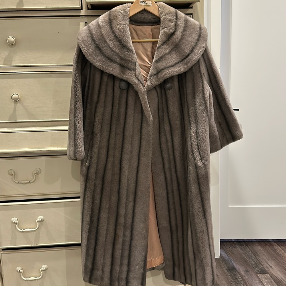 Vintage faux fur coat
